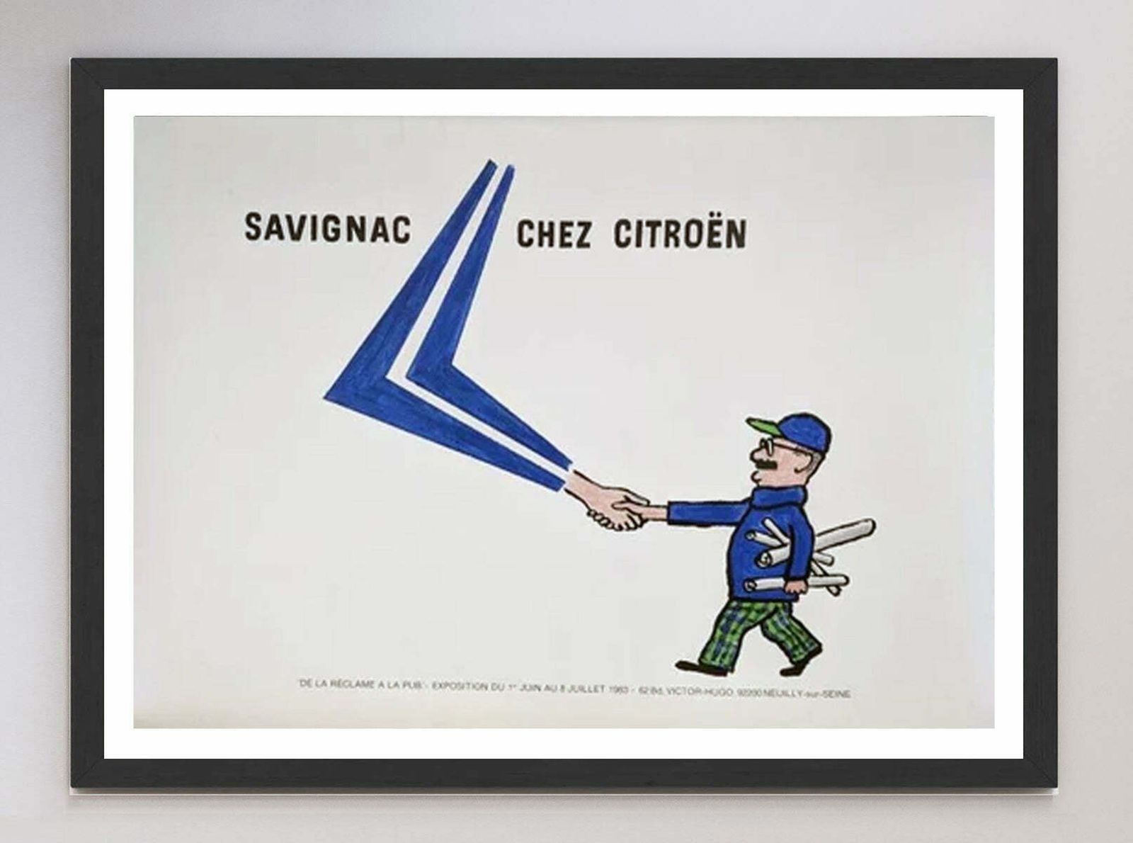 Savignac Chez Citroen Original Vintage Poster photo furniture