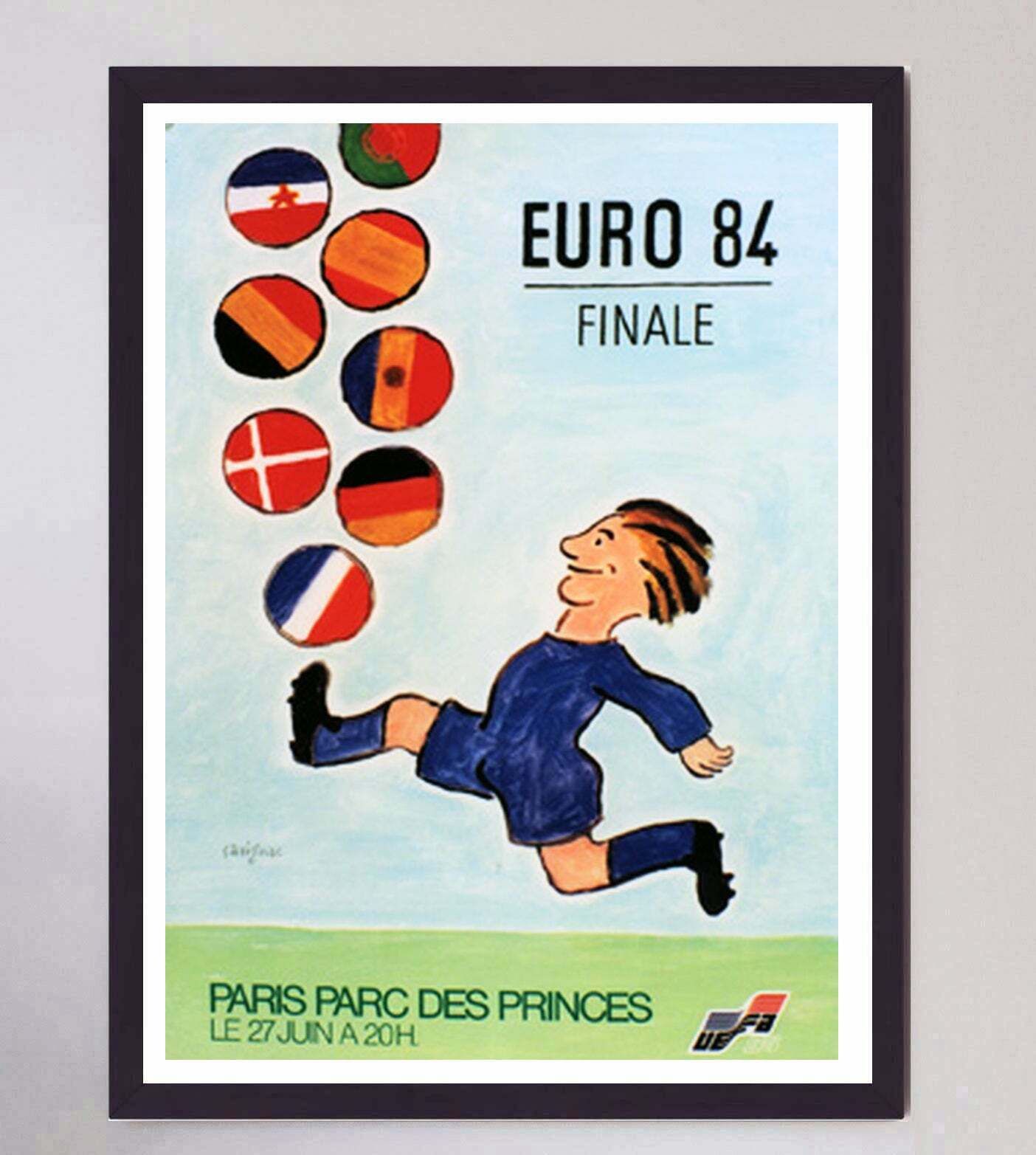 Euro 84   Final Original Vintage Poster photo furniture