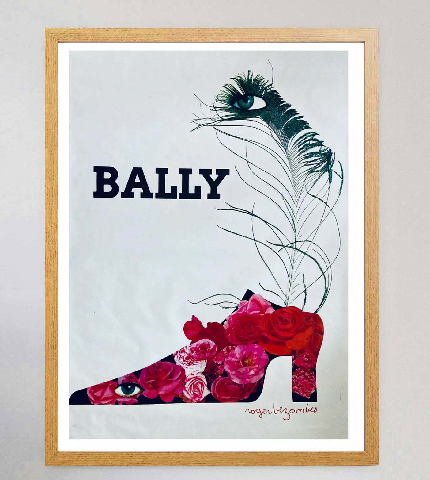 Bally   Plume Original Vintage Poster photo Art