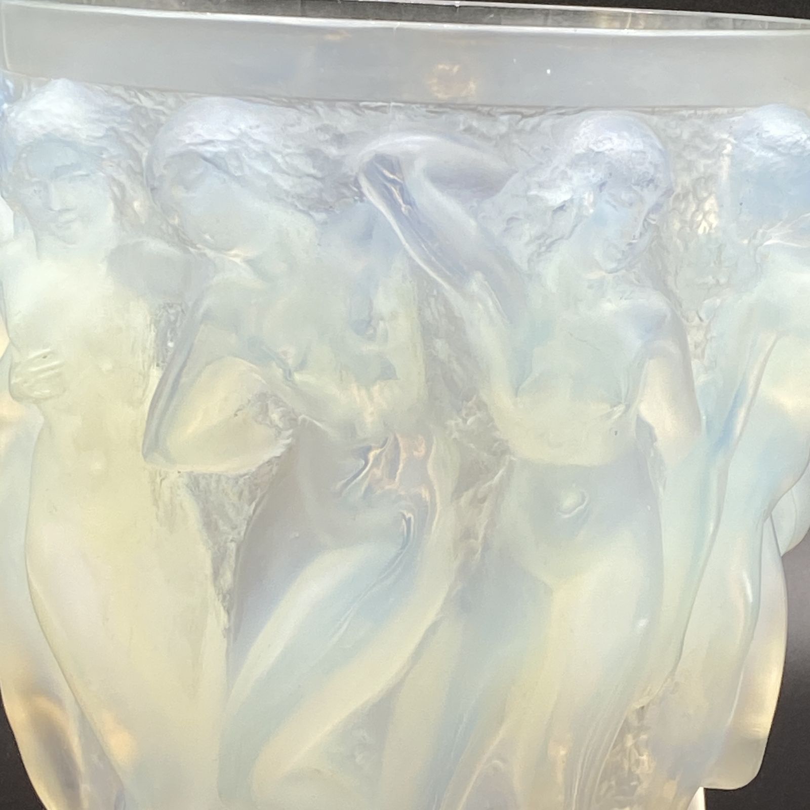 An Opalescent Bacchantes Vase By R.Lalique photo for sale