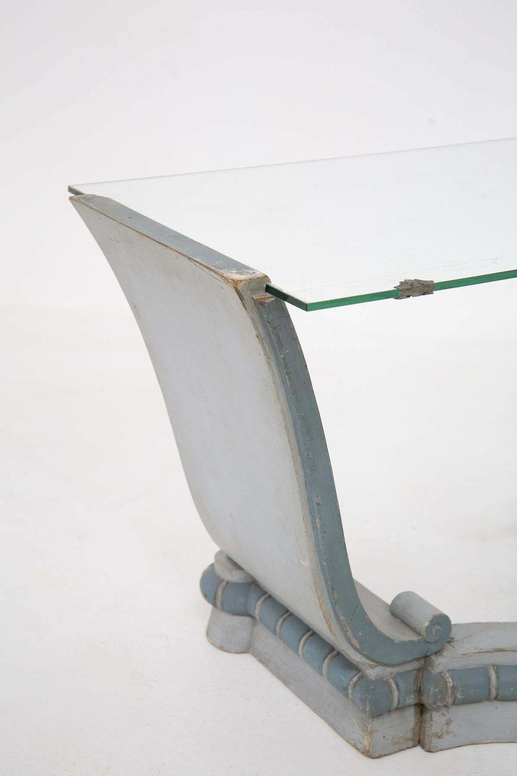 Vintage Writing Desk In Wood And Glass With Armchair photo vinterior