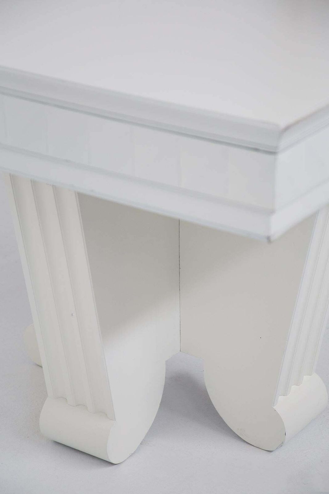 Important Dining Table Attr. To Guglielmo Ulrich In Painted Wood With Ashlars photo buy