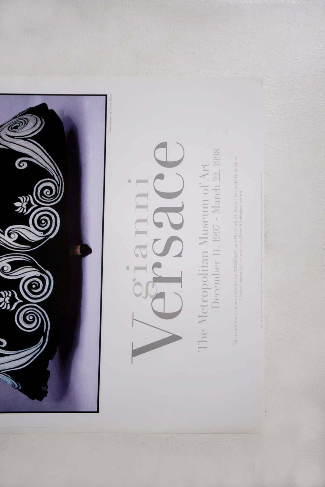 Poster Gianni Versace Metropolitan Museum Of Art Photo By Irving Penn, 1997 photo for sale