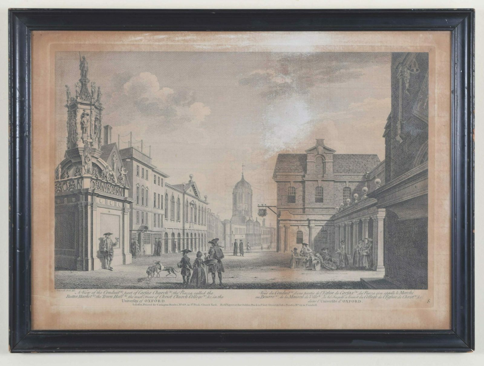Oxford Christ Church And Carfax 18th Century Engraving By John Donowell photo Art