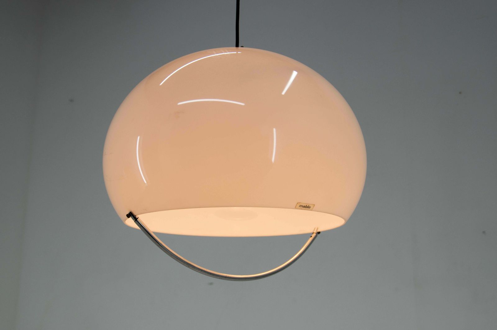 Mid Century Pendant Meblo, Harvey Guzzini, Italy, 1970s photo Lighting