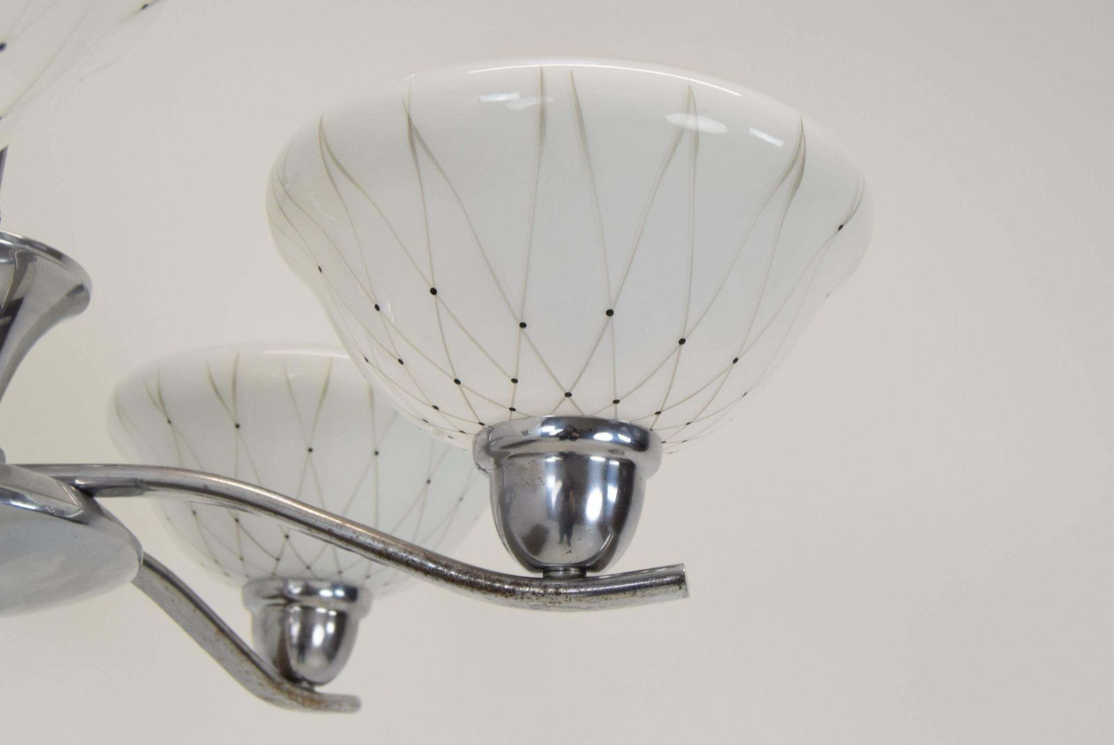 Mid Century Chandelier By Company Drukov 1960''S photo for sale