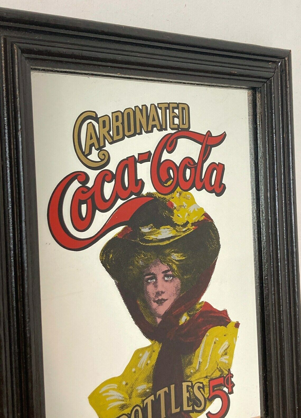 Vintage Coca Cola Mirror Soft Drink Advertising Collectibles Americana photo for sale