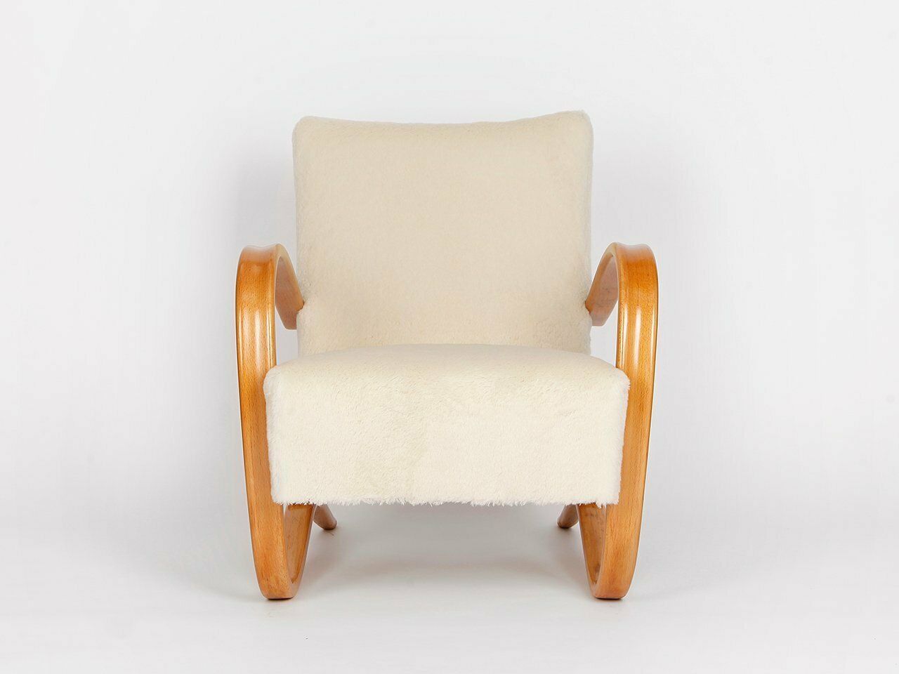 Art Deco Model H 269 Lounge Chair By Jindřich Halabala For Up Závody, 1930s photo vintage