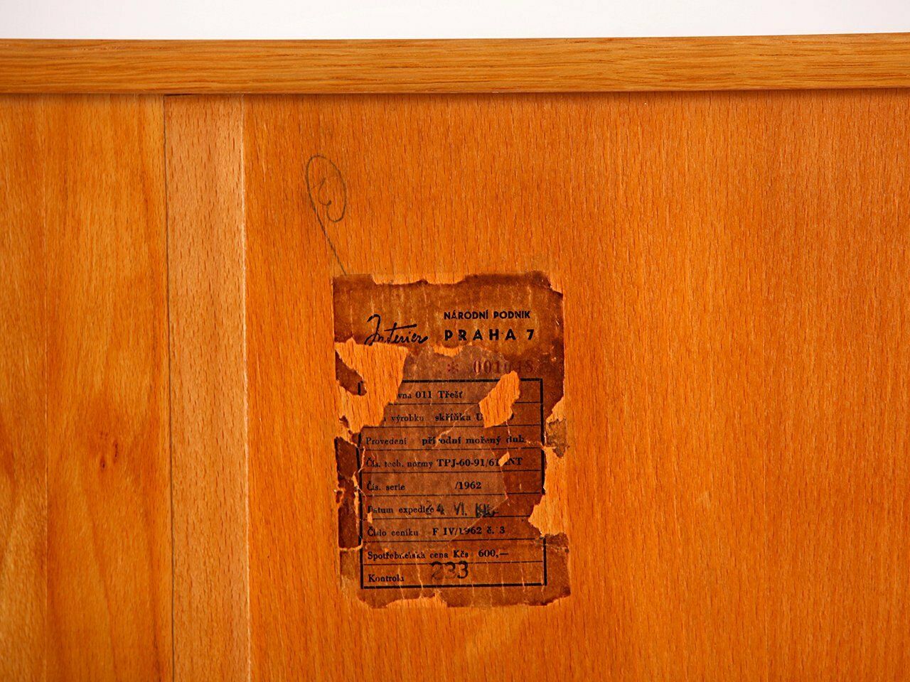 Mid Century U 460 Kommode Von Jiří Jiroutek Für Interier Praha, 1960er photo for sale