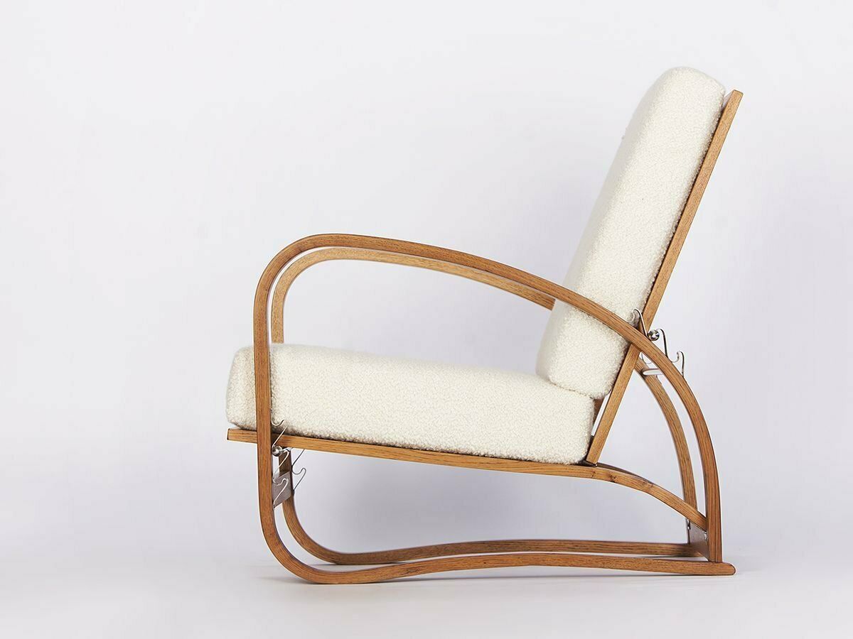 Furniture Art Deco Model H 70 Armchair By Jindřich Halabala For Up Plants, 1930s photo