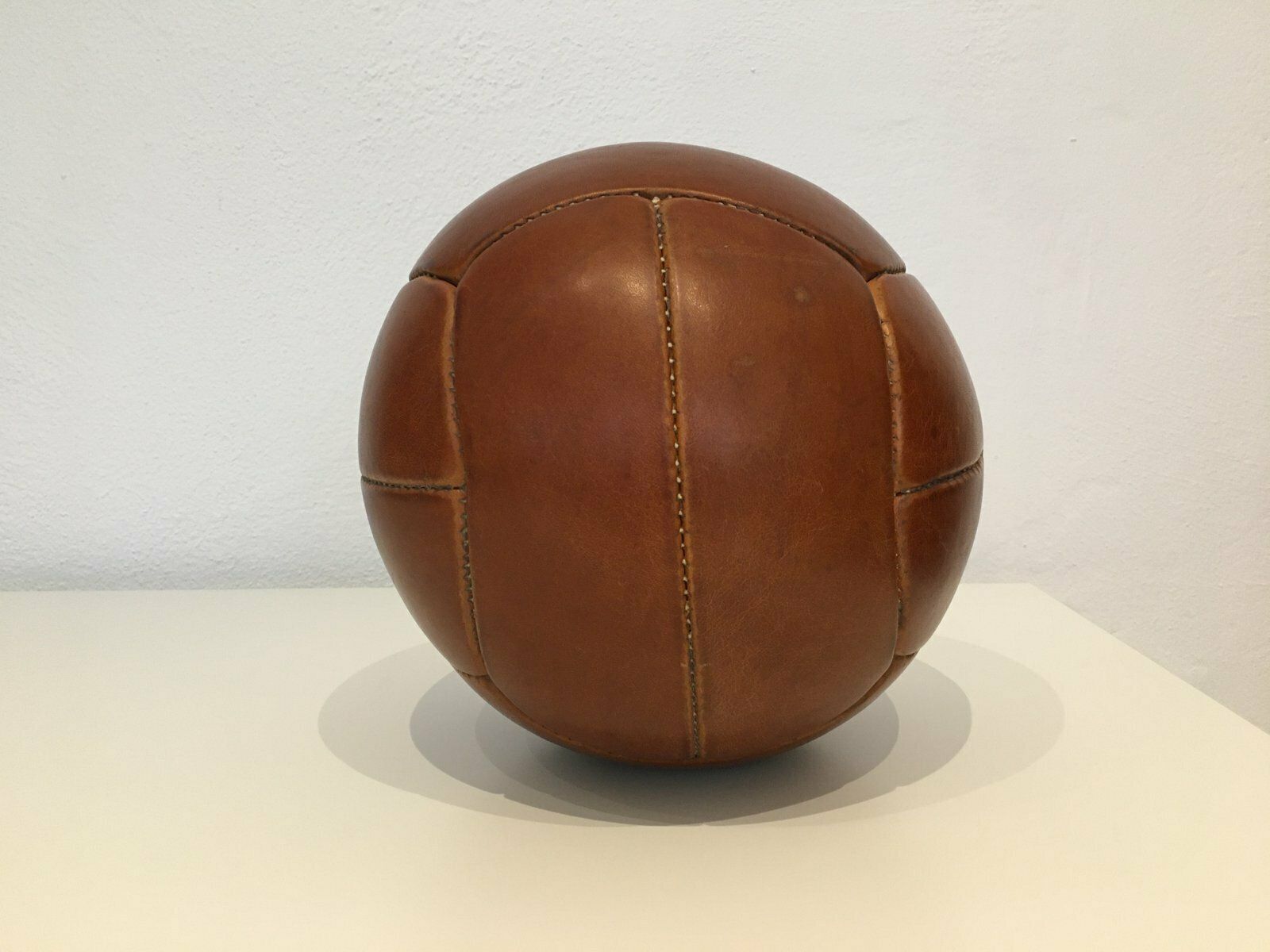 Vintage  Leather Medicine Ball photo vinterior
