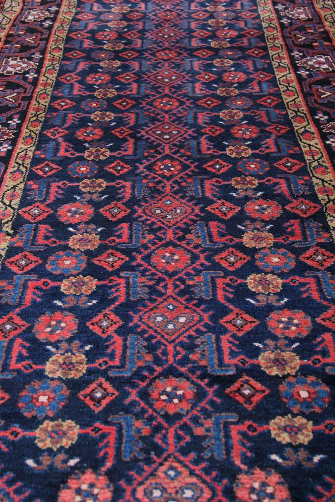 Hand Woven Runner Rug, Vintage Oriental Wool Afghan Wool Area Rug photo 1850.0