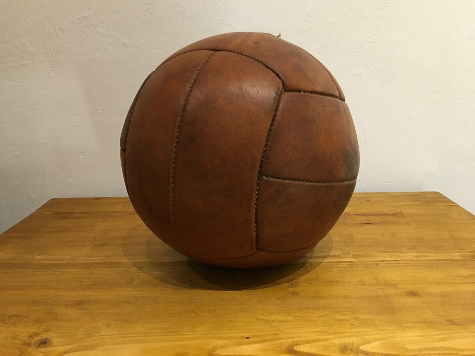 Vintage Leather Medicine Ball, 1930s photo for sale