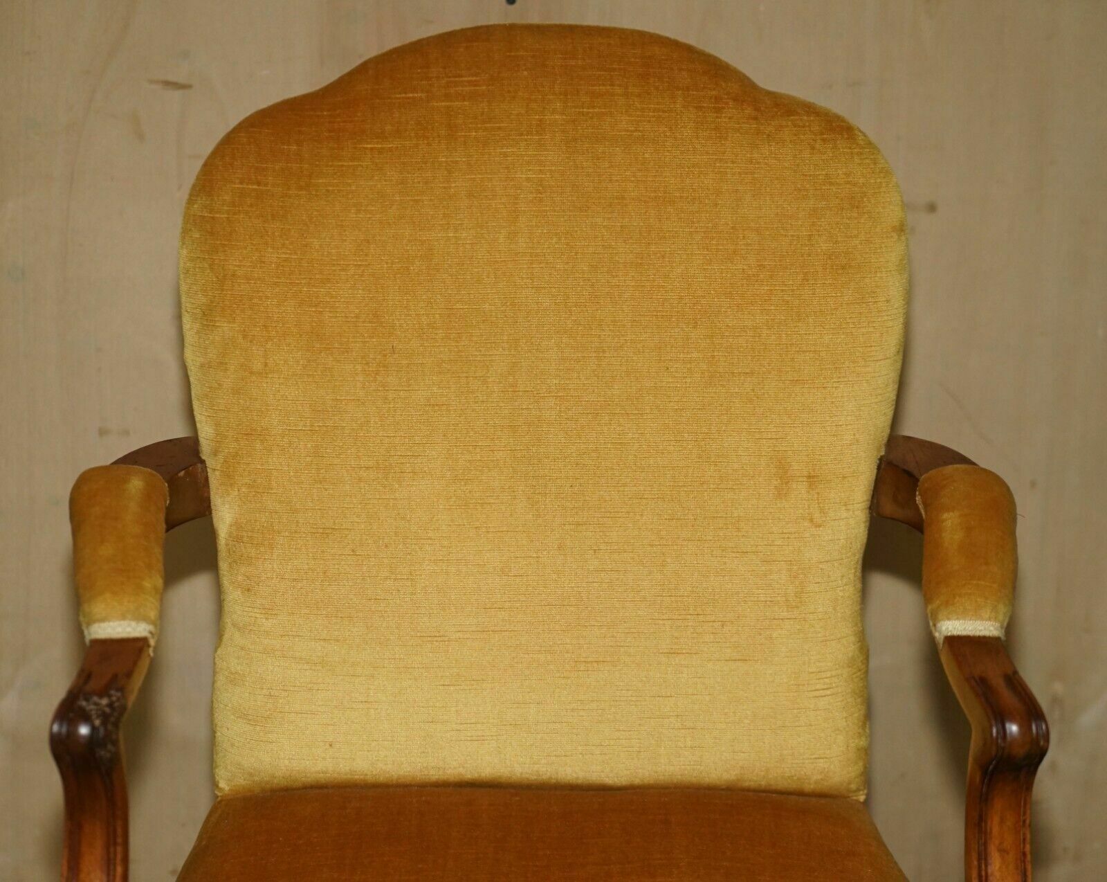Fine Set Of Six Solid Hand Carved Walnut Claw & Ball Feet Art Deco Dining Chairs photo Furniture