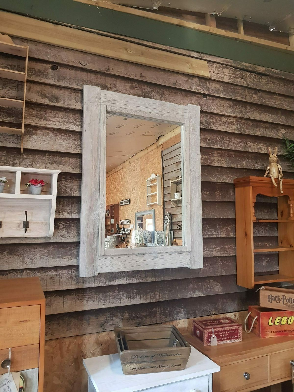 Mirror From Reclaimed Scaffold Boards photo furniture