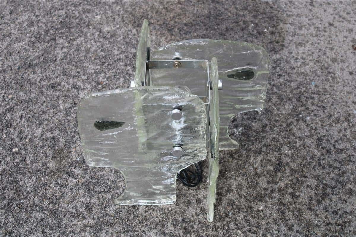 Sculptural Mazzega Table Lamp Carlo Nason 1960s Murano Glass Faces photo 3804.0