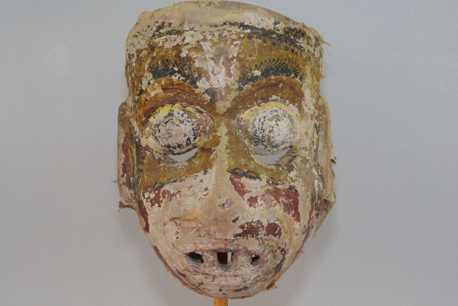 A Large Antique Nepalese Ritual Festival Mask. photo for sale