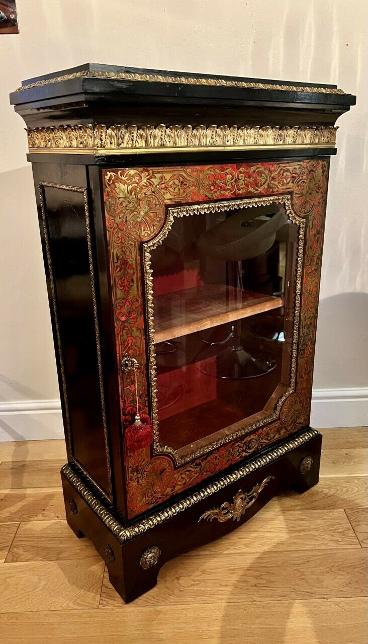 photo furniture Fine Quality Victorian French Boulle Display Cabinet