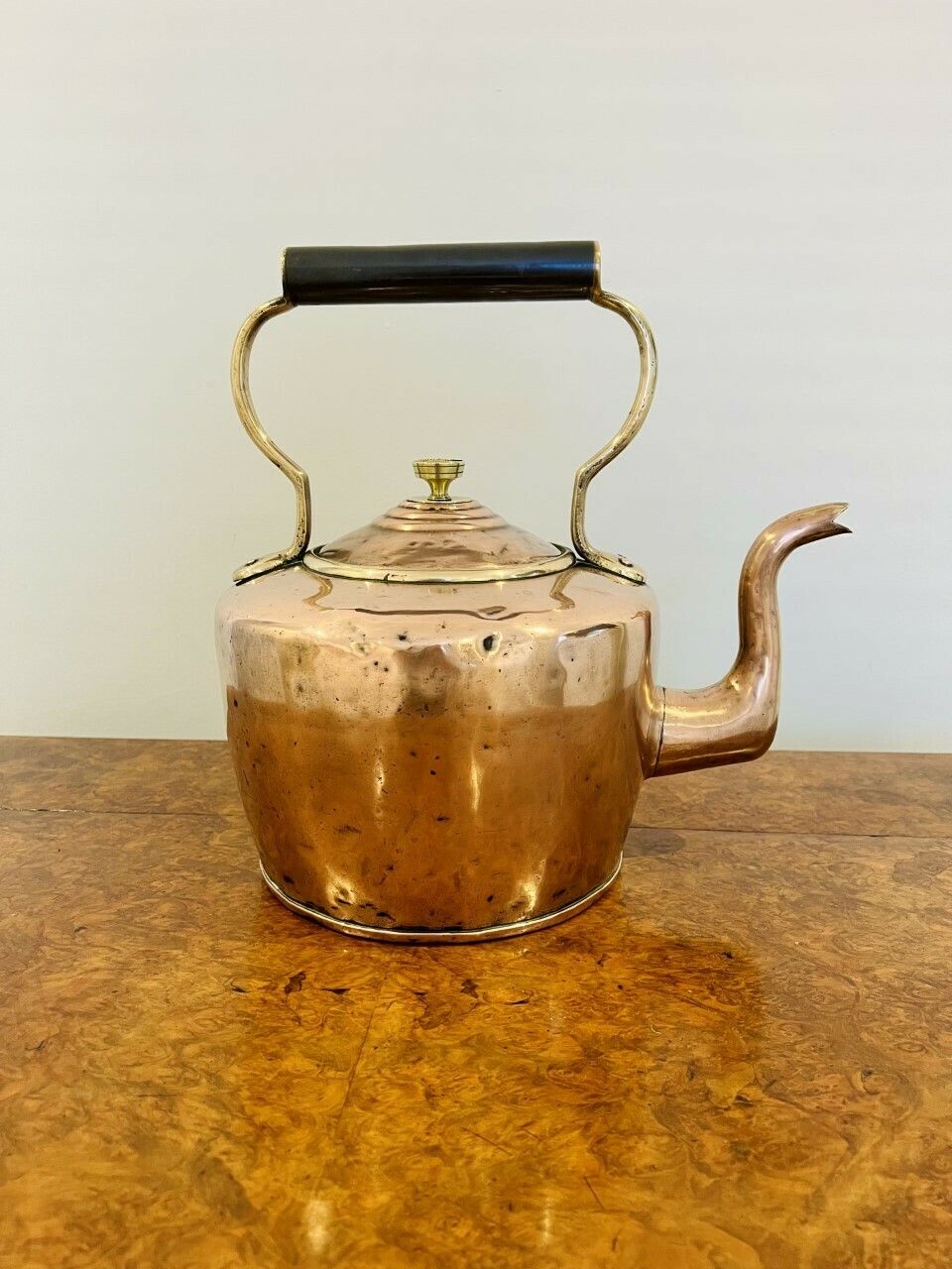 Large Antique George III Copper Kettle
