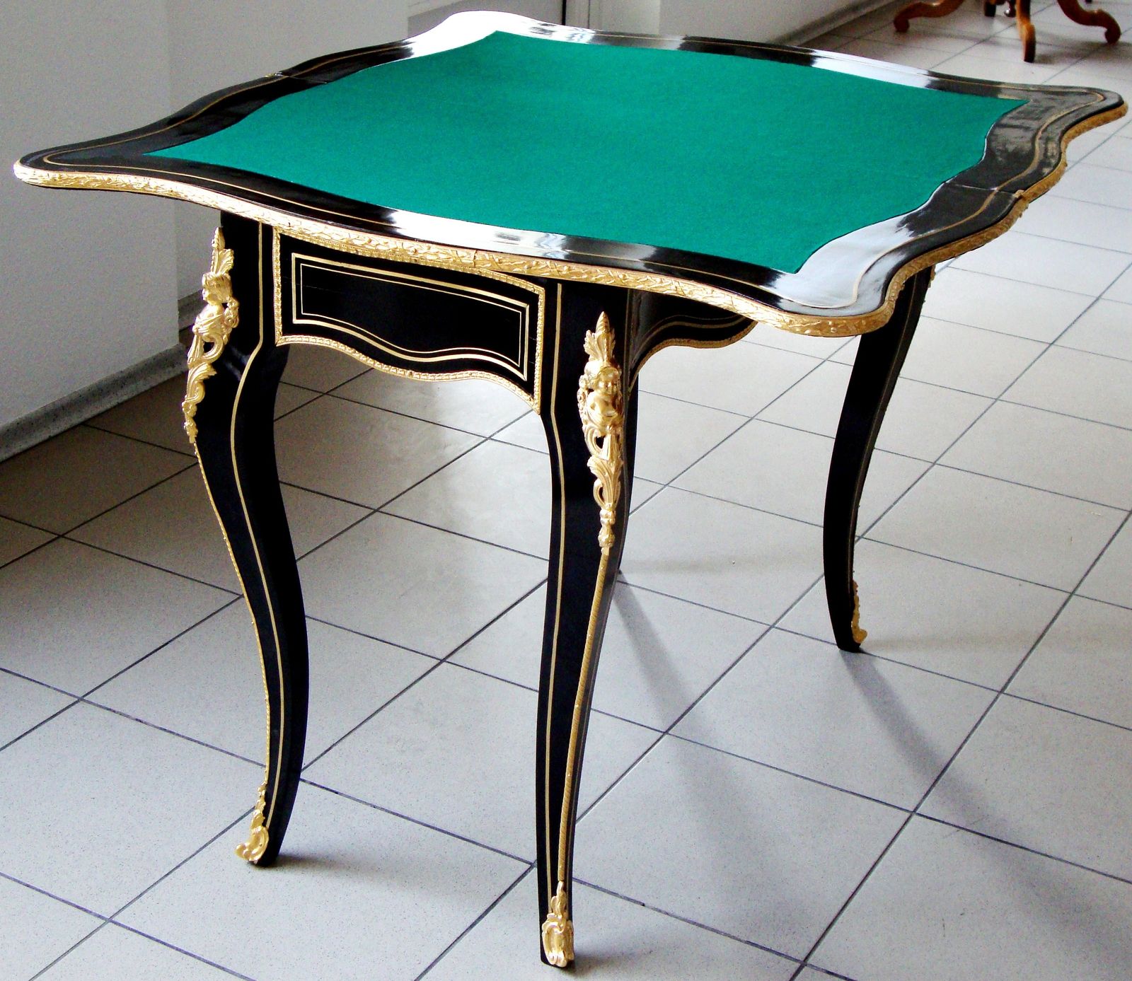 Antique Card Table, France, 1800s photo furniture