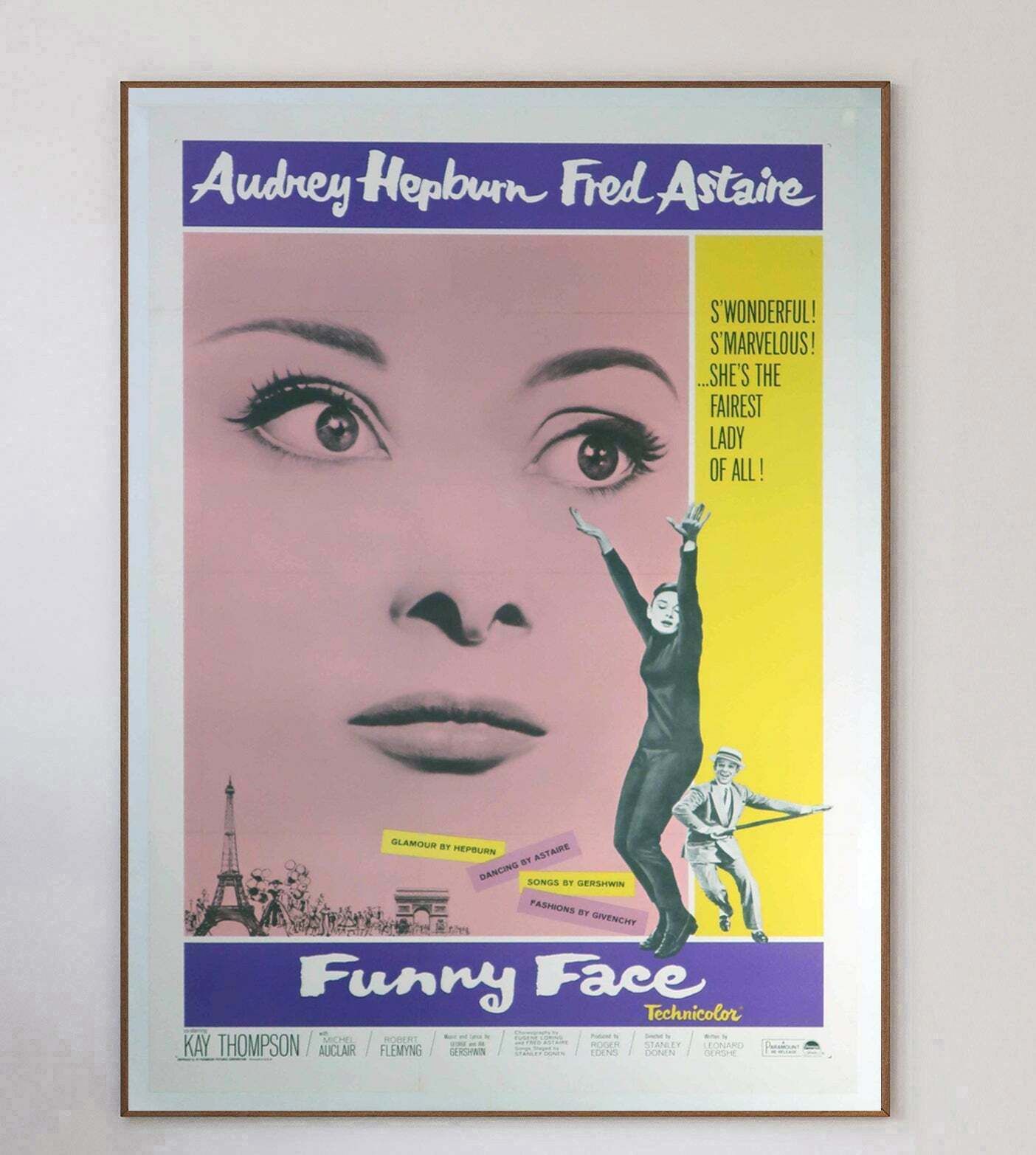 Funny Face Original Vintage Poster photo 1030.0