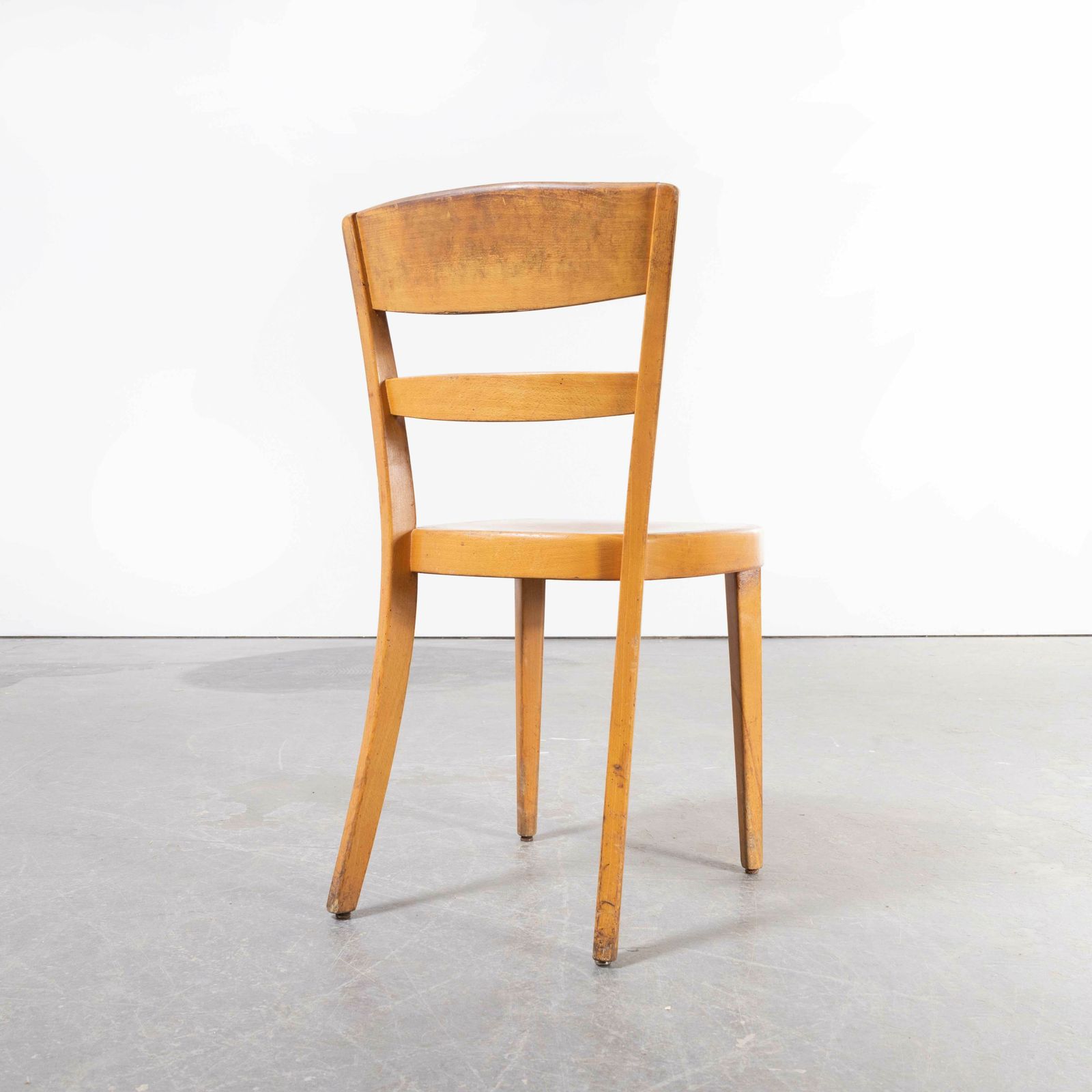photo furniture 1960’s Horgen Glarus Beech Ladder Back Dining Chairs – Set Of Six