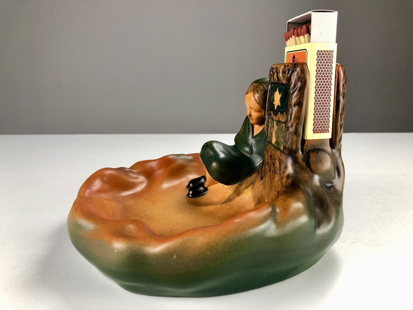 Danish Hand Crafted Art Nouveau Match And Ash Tray By For P. Ipsens Enke 1920's photo furniture