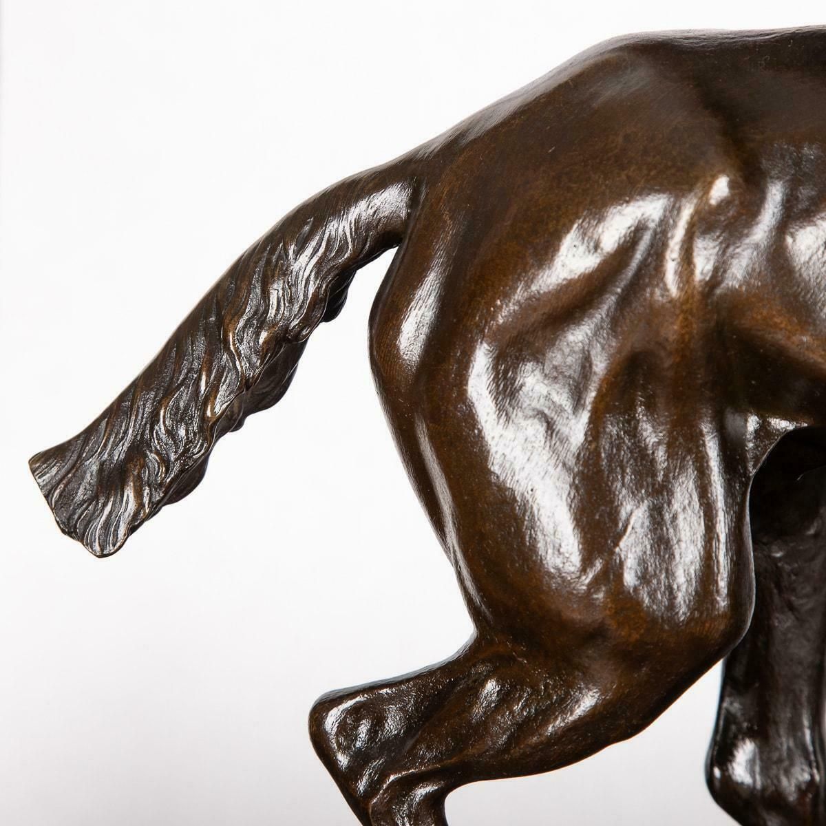 photo vinterior 19th Century French Bronze Of A Polo Player, Joseph Cuvelier, C.1870