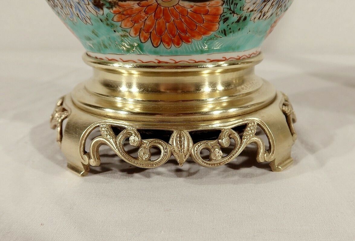 photo vinterior Pair Of Oil Lamps, Napoleon III Period, Mid 19th Century