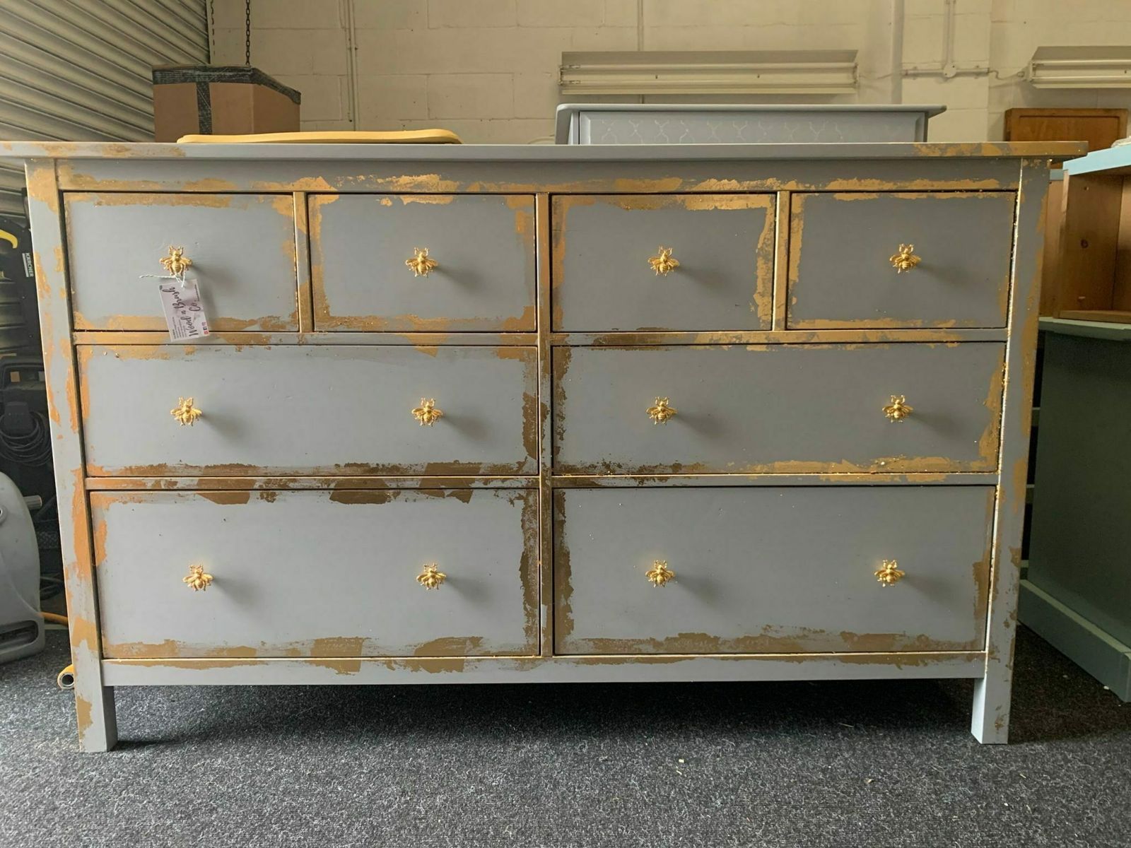 Large Chest Of Drawers Painted Bespoke Stencilled
