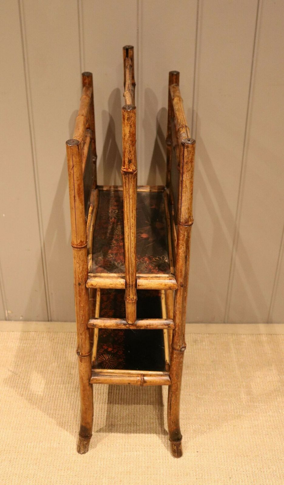 Late Victorian Bamboo Magazine Rack photo Home Decor