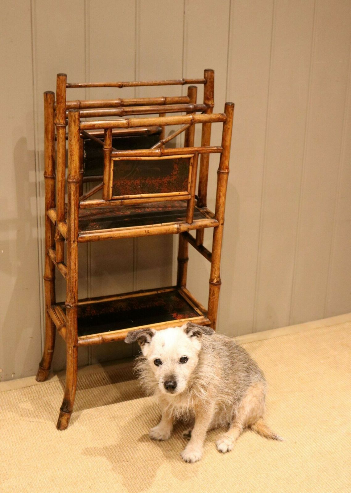 Late Victorian Bamboo Magazine Rack photo vinterior