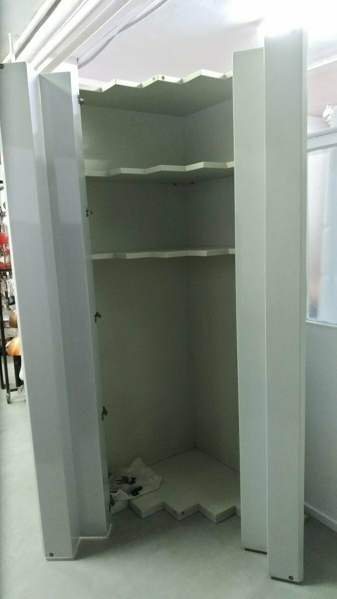 photo furniture White Lacquered Cabinet By Ambrogio And Alberto Salvati, 1980s