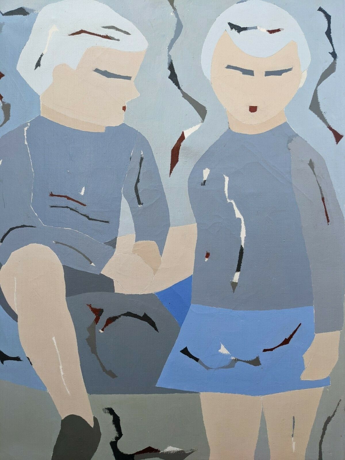 Unframed The Pair Oil Painting photo furniture
