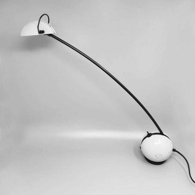1970s Stunning White Table Lamp "Alina" By Valenti With Box. Made In Italy photo for sale