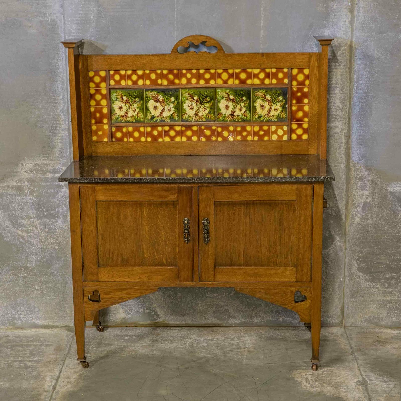 Art And Crafts Oak Washstand photo furniture