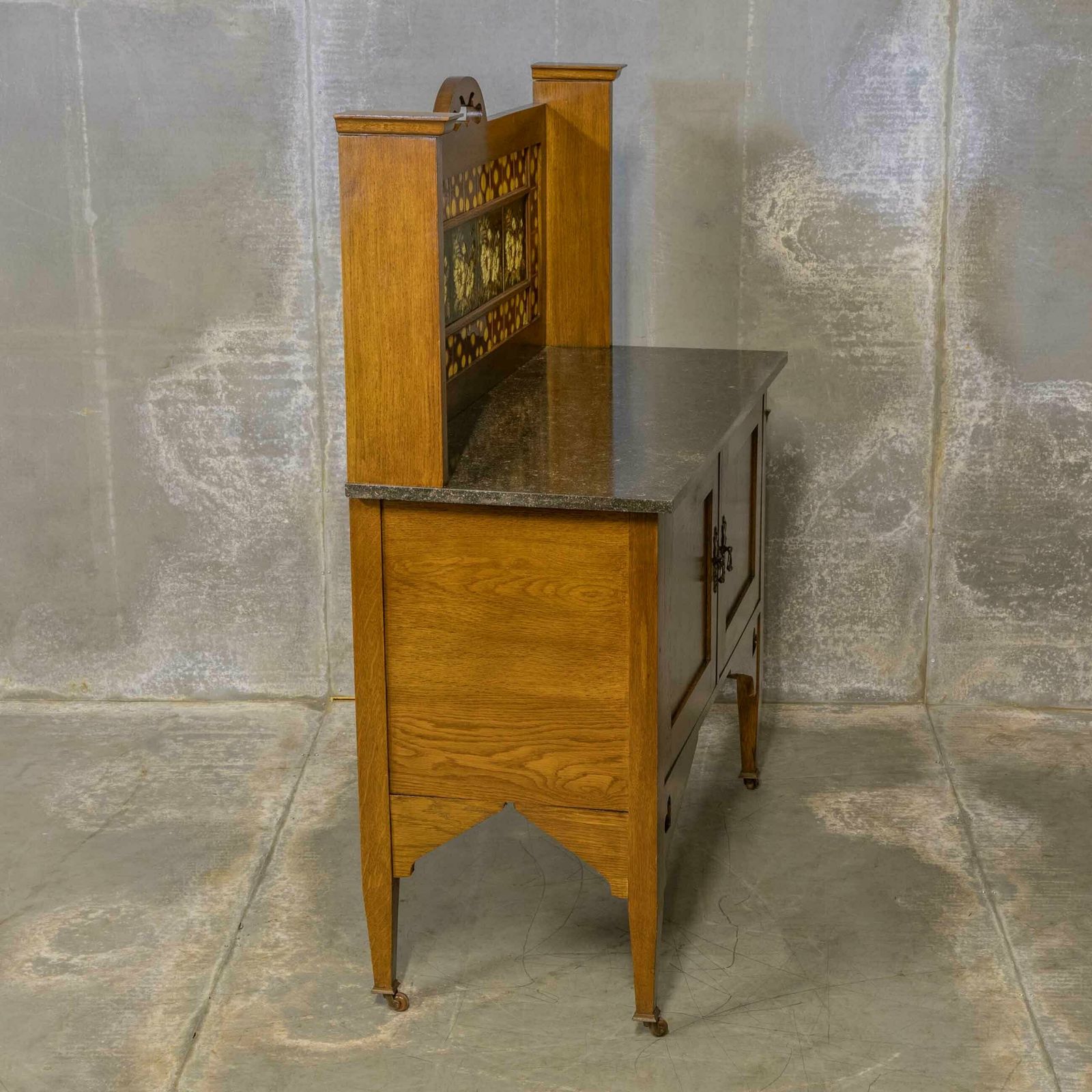 Furniture Art And Crafts Oak Washstand photo