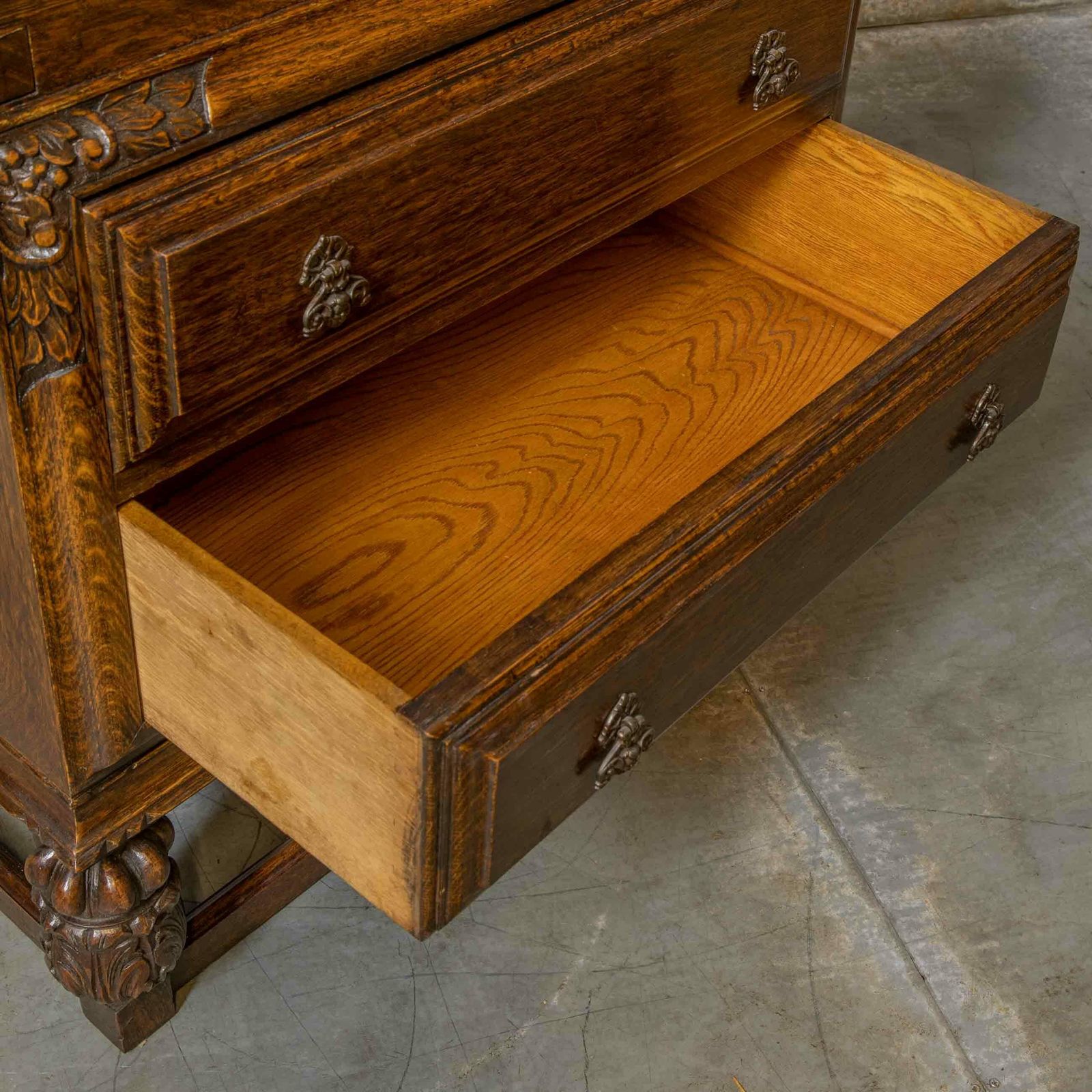 photo furniture Early 20th Century Oak Writing Bureau