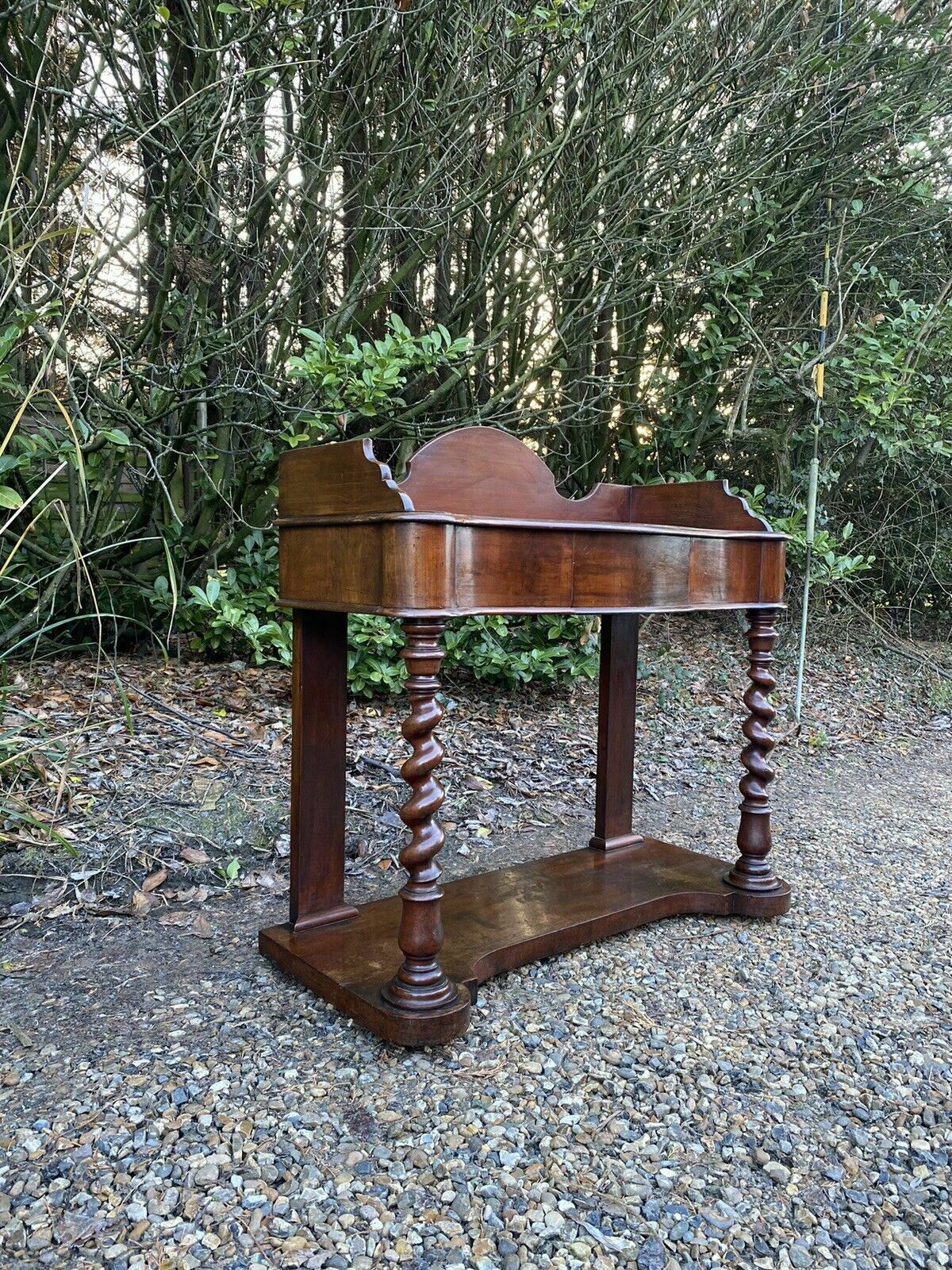 photo for sale Antique Victorian Mahogany Washstand Potential Sink Unit Dressing Table Console