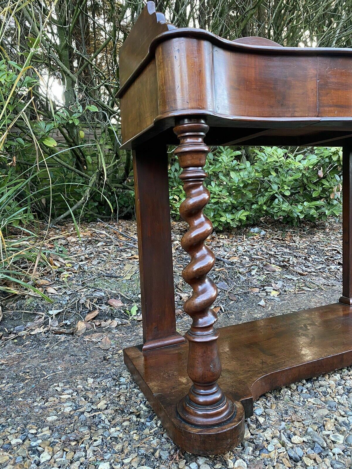 photo buy Antique Victorian Mahogany Washstand Potential Sink Unit Dressing Table Console
