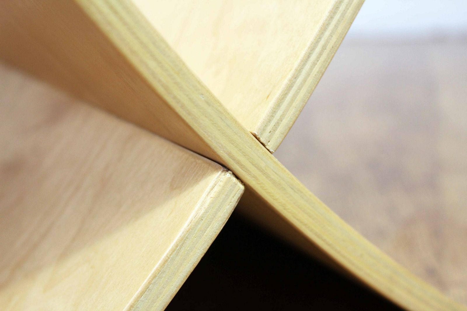 Vintage Plywood Magazine Rack, 1980s photo vintage