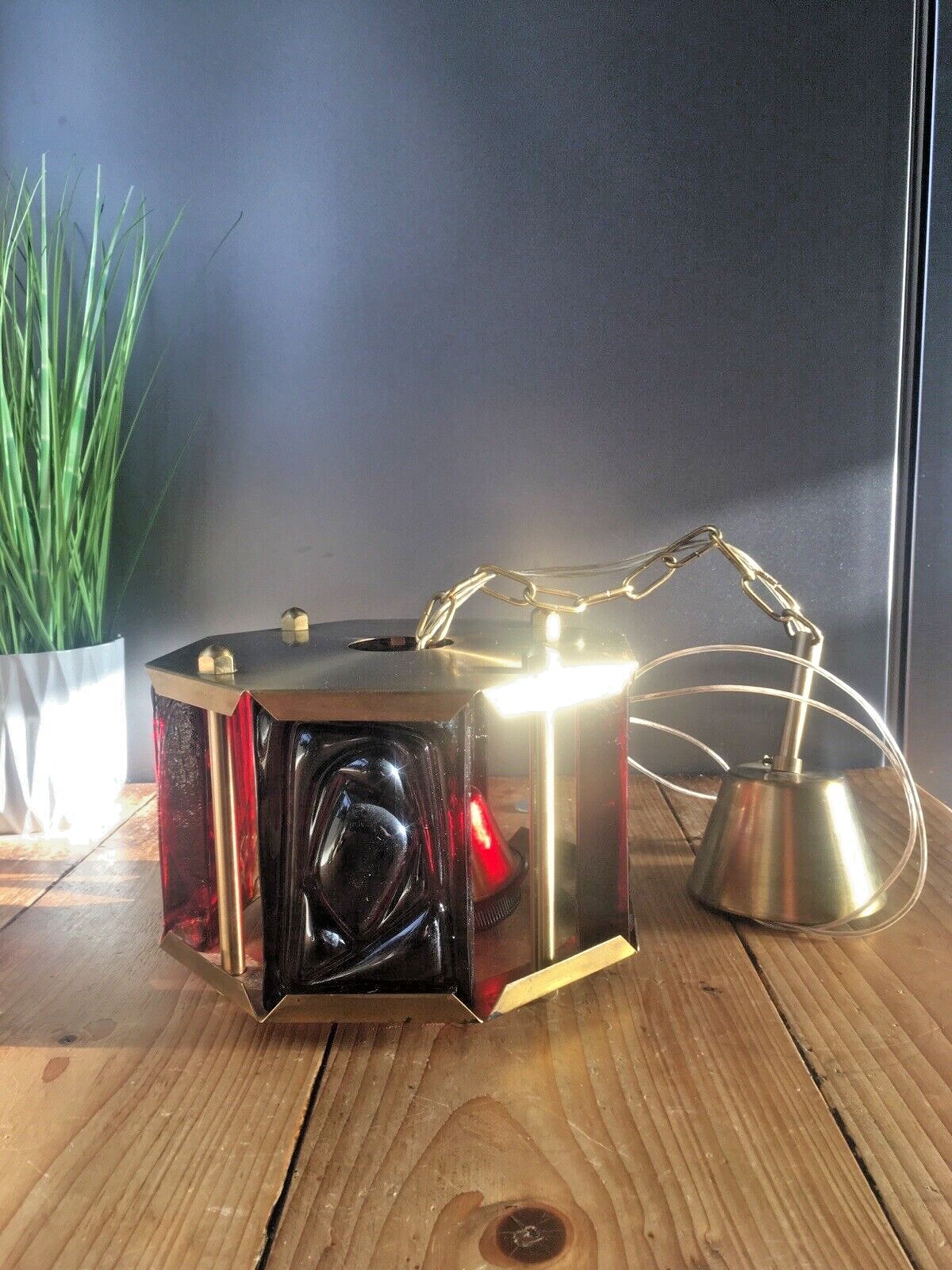 Mid Century Modern Swedish Textured Glass Ceiling Light Erik Hoglund Kosta Boda photo 350.0