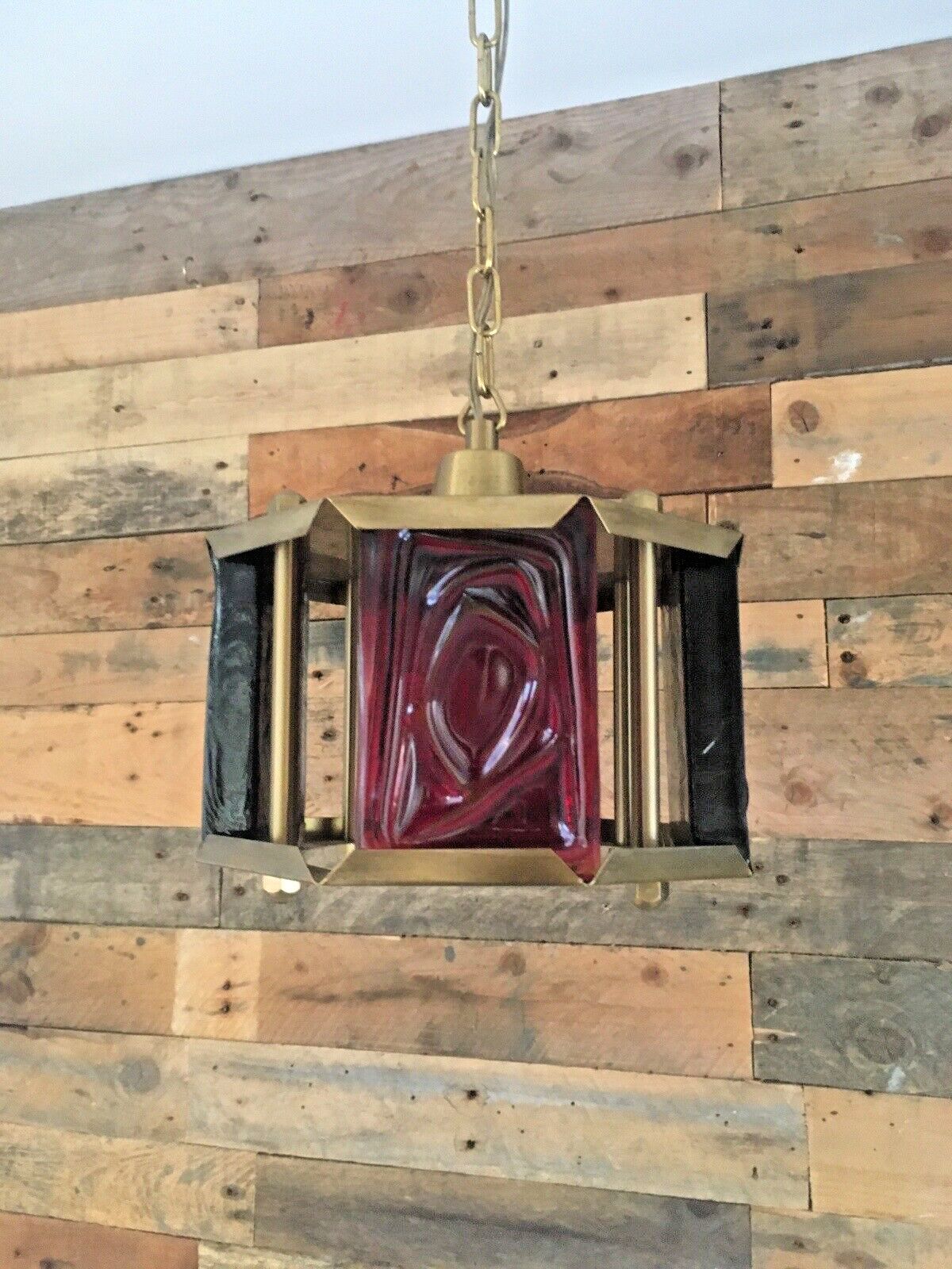 photo buy Mid Century Modern Swedish Textured Glass Ceiling Light Erik Hoglund Kosta Boda