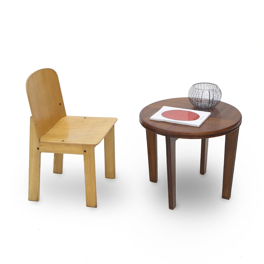 170.0 Wooden Chair By Luca Meda For Longoni, 70s photo