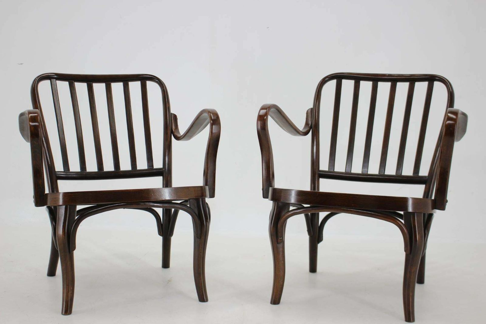 1950s Pair Of Josef Frank Bentwood Armchairs No. 752 By Thon photo furniture