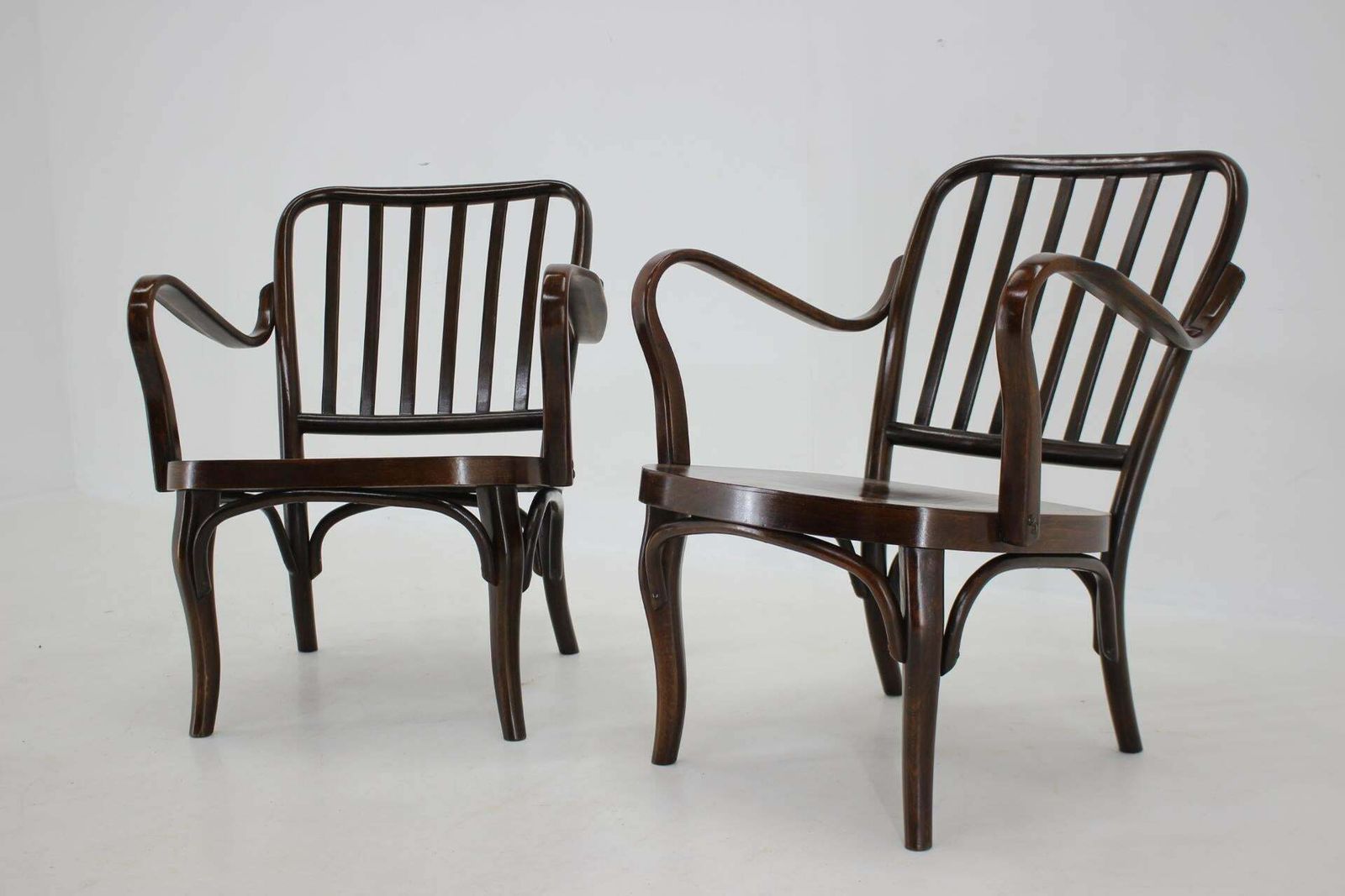 1950s Pair Of Josef Frank Bentwood Armchairs No. 752 By Thon photo Furniture