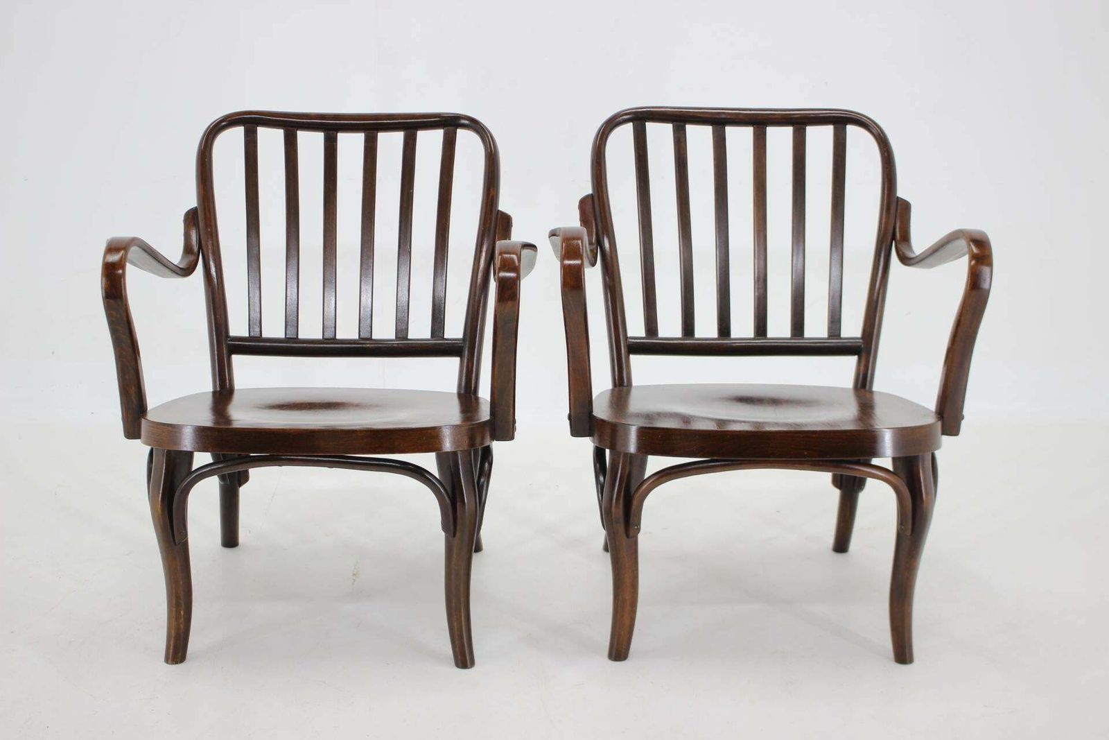 1950s Pair Of Josef Frank Bentwood Armchairs No. 752 By Thon photo vinterior