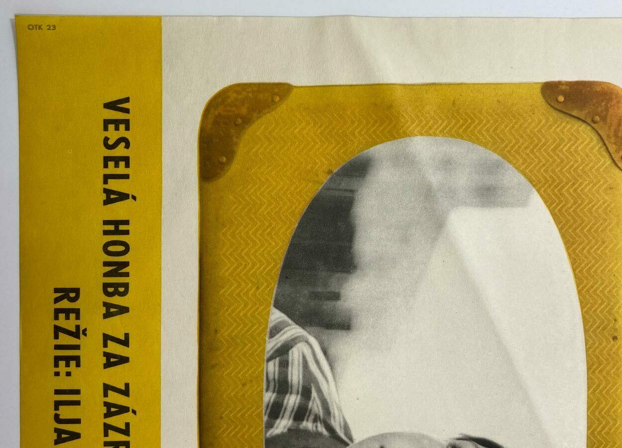 Original Film Poster, The Adventures Of The Yellow Suitcase, Unknown Artist, 1971, Genuine Czech Vintage Print photo buy