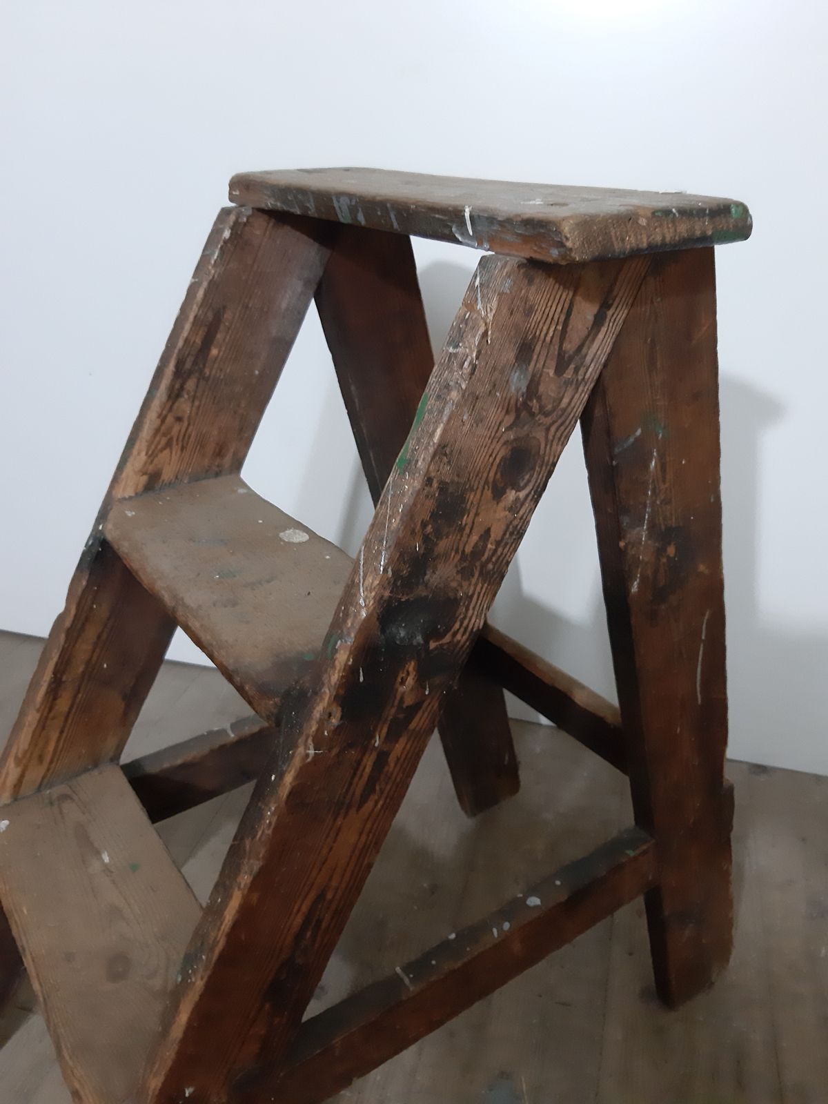 Victorian Pine Step Ladders In Solid Useable Condition photo furniture