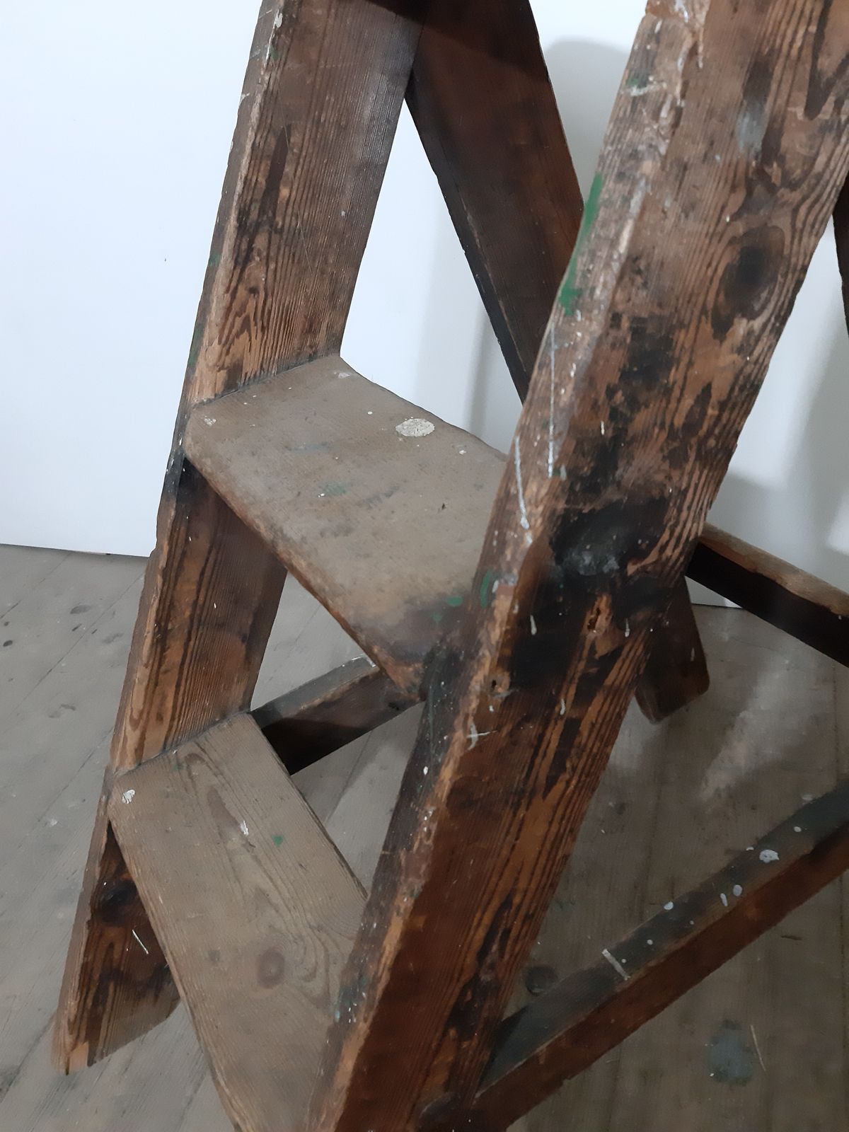Victorian Pine Step Ladders In Solid Useable Condition photo Home Decor